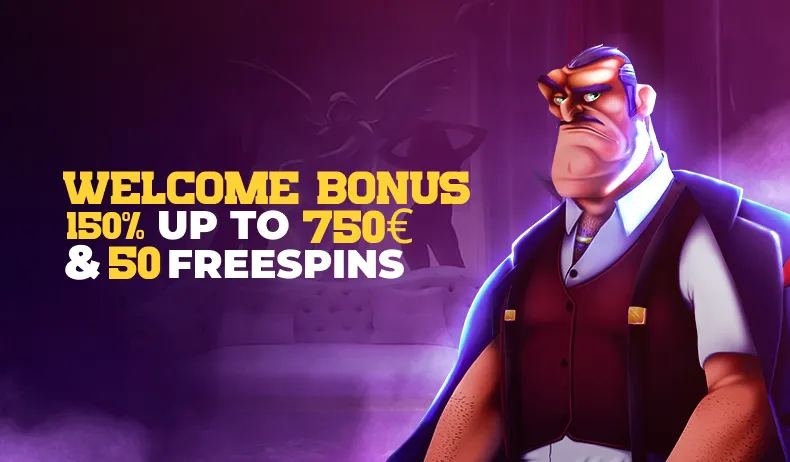 150% Casino Welcome Bonus + 50 Free Spins